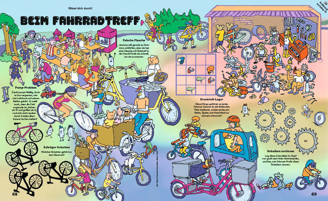 ZEIT LEO 4/2024 Rätsel - BEIM FAHRRADTREFF